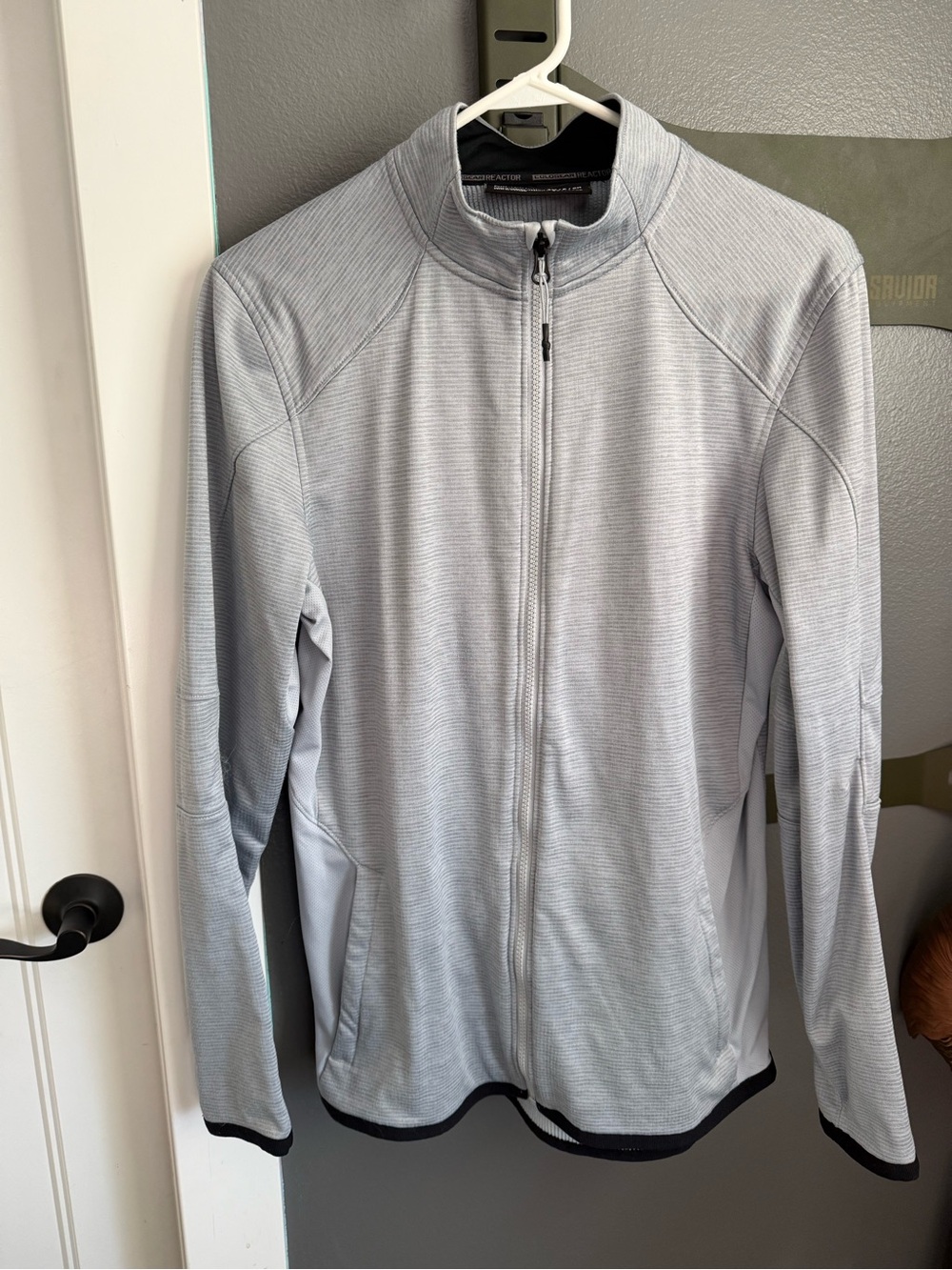 Under Armour Light Gray Full Zip Men's Performance Sweater